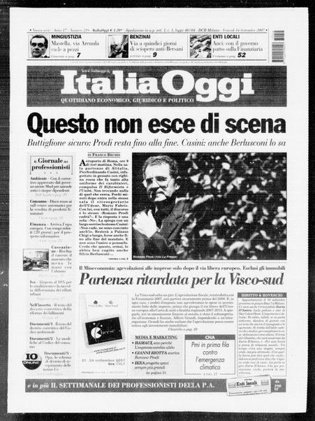 Italia oggi : quotidiano di economia finanza e politica